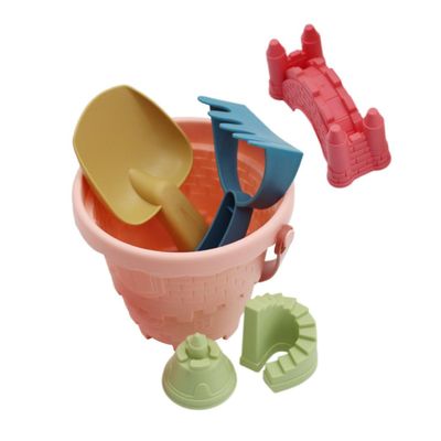 BESPORTBLE S Beach with Castle Molds Sand Digging Tools and Bucket Smooth Safe Surface for Outdoor Sandbox Play Enhances Imagination and Motor Skills Random Color