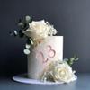 10-Piece Rose Gold Number Cake Topper Rose Gold Mirror Acrylic Number Cake Side Decoration 0-9 DIY cake decor suitable for Birthday Parties Anniversaries and Various Events view 2