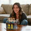 0-9 Acrylic Number Cake Decor - 10 Gold Number DIY Cake Toppers - Personalized decorations suitable for birthday parties, anniversaries, and various events. view 2