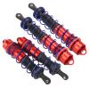 1/8 RC Car Shock Absorber Set | Aluminum Alloy Front 120mm & Rear 140mm Dampers | Metal Shock Absorbers for Off - Road/Racing/Crawler RC Cars | High - Performance Spare Parts (Red) view 3