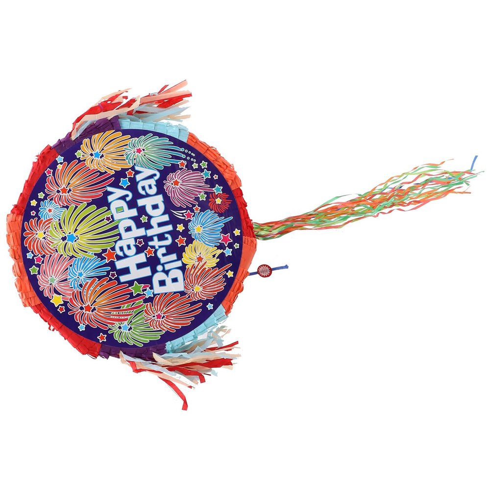 Angoily Round Pinata for Birthday Party Decoration and Candy Stuffers Fiesta Prop for Carnival Celebration Unique Ornament for Adults