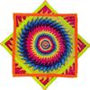 AMAZEABLES Star Air Flow Star, Spinning Cloth Flowstar, Dapo Star, Perfect for Juggling and Flow Arts, Portable and Durable (Solar Spiral) view 1