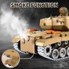 Supdex 1:18 RC Tank, 2.4G US Metal Alloy Metal US M26 Remote Control Tank That Shoot BBS Model Toys, Army Toy with Smoke, Lights, Sound and Recoil,Military RC Vehicle for Adults and Kids 6+ Year Old view 3