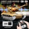 Supdex 1:18 RC Tank, 2.4G US Metal Alloy Metal US M26 Remote Control Tank That Shoot BBS Model Toys, Army Toy with Smoke, Lights, Sound and Recoil,Military RC Vehicle for Adults and Kids 6+ Year Old view 4