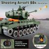 Supdex 1:18 RC Tank That Shoot BBS, 2.4G Metal US M26 Pershing Remote Control Model Toys, Army Tank Toy with Smoke, Lights, Sound and Recoil,Military RC Vehicle for Adults and Kids 6+Year Old view 2
