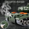 Supdex 1:18 RC Tank That Shoot BBS, 2.4G Metal US M26 Pershing Remote Control Model Toys, Army Tank Toy with Smoke, Lights, Sound and Recoil,Military RC Vehicle for Adults and Kids 6+Year Old view 3