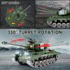 Supdex 1:18 RC Tank That Shoot BBS, 2.4G Metal US M26 Pershing Remote Control Model Toys, Army Tank Toy with Smoke, Lights, Sound and Recoil,Military RC Vehicle for Adults and Kids 6+Year Old view 4