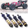1/8 RC Car Shock Absorber Set | Aluminum Alloy Front 120mm & Rear 140mm Dampers | Metal Shock Absorbers for Off - Road/Racing/Crawler RC Cars | High - Performance Spare Parts (Gold) view 2