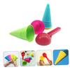 Abaodam Beach Sand Ice Cream Cone Sand Molds for Creative Play Lightweight Plastic Birthday Gift for Boys Seaside Sandbox view 3