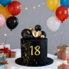 10-Piece Gold Number Cake Topper Mirror Acrylic Number Cake Side Decoration 0-9DIY cake decor Suitable for Birthday Parties Anniversaries and Various Events view 2