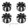 4Pcs Lower & Upper Shock Mounting Caps Aluminum Shock Mount Suspension Strut Nuts Dust Covers for Indian Scout Bobber 2018-2023 view 2