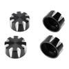 4Pcs Lower & Upper Shock Mounting Caps Aluminum Shock Mount Suspension Strut Nuts Dust Covers for Indian Scout Bobber 2018-2023 view 3