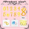 10-Piece Acrylic Number Cake Decor Set - 0-9 Gold Number DIY Cake Toppers - Personalized Decor for Birthday Parties, Anniversaries, and Various Events view 4