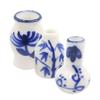 Yardwe 3Pcs Miniature Ceramic Flower Containers for Dollhouse Decor Smooth Surface Miniature Accessories Chic Tiny Flower Pots for DIY Mini Modeling and Desktop Display view 1