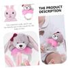 Beaupretty 2pcs Plush Animal Rattle Shakers Soft Ring Lightweight Teething for Boys Newborns Indoor Outdoor Use Safe view 2