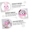 Beaupretty 2pcs Plush Animal Rattle Shakers Soft Ring Lightweight Teething for Boys Newborns Indoor Outdoor Use Safe view 4
