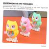 Abaodam 6pcs Wind-up Owl for Clockwork Animal Playthings with Safe Plastic Construction Cartoon Models to Enhance Tactile Skills and Educational Fun for Boys Random Color view 4