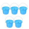 Abaodam 5Pcs Sand Buckets Portable Small Beach Pails with Comfortable Handles Material for Outdoor Sand Play and Water Fun view 1