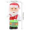GALPADA 3pcs Wind Up Santa Claus Drumming Playthings Fun Christmas Random Colors Random Color view 3