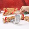 4PCS Christmas Money Box for Cash Gift Pull,Creative DIY Candy Christmas Money Holders for Cash, Funny Surprise Mone-y Boxes with 40P Transparent Bags for Cas-h Pull, Fun Holiday Party Gift view 4