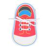 Aqur2020 Wooden Shoelace Tying Practice Toy, Educational Lacing and Threading Toy for Preschoolers, Fine Motor Skills Development view 1