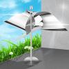 2 PCS Reflective Wind Powered Scare Devices, Stainless Steel Rotate Pinwheel, Quiet Bird Scare Devices for All Weather Use, Ideal for Gardens and Yards view 2