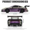 Aka Supaku RC Drift Car, 1:24 4WD Remote Control Cars Vehicle with LED Light,2.4GHz 20KM/H High Speed RC Cars with Two Batteries & Drifting Tires Racing Sport Toy for Adults Boys Girls Kids view 3