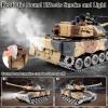 Supdex 1:18 RC Tank That Shoot BBS, 2.4G Metal German Leopard II Remote Control Model Toys, Army Tank Toy with Smoke, Lights, Sound and Recoil,Military RC Vehicle for Adults and Kids 6+Year Old view 3