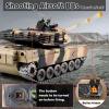 Supdex 1:18 RC Tank, 2.4G US Metal M1A2 Remote Control Tank That Shoot BBS Model Toys, Army Toy with Smoke, Lights, Sound and Recoil,Military RC Vehicle for Adults and Kids 6+ Year Old view 2