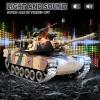 Supdex 1:18 RC Tank, 2.4G US Metal M1A2 Remote Control Tank That Shoot BBS Model Toys, Army Toy with Smoke, Lights, Sound and Recoil,Military RC Vehicle for Adults and Kids 6+ Year Old view 3