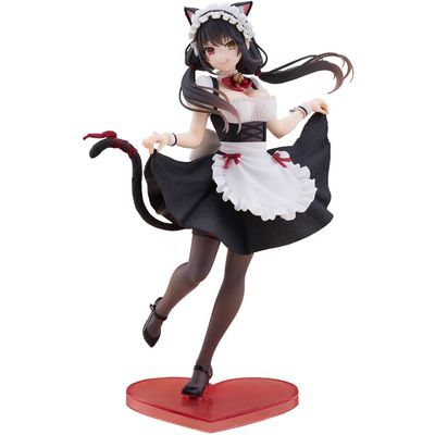 MABAIUDE Kurumi Tokisaki Figure Anime Date Figurine Statue Cat Ear Maid Kurumi Tokisaki Action Figure Model Desktop Decor Gifts 7.08''