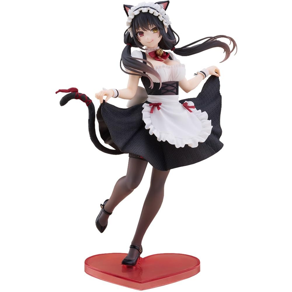 MABAIUDE Kurumi Tokisaki Figure Anime Date Figurine Statue Cat Ear Maid Kurumi Tokisaki Action Figure Model Desktop Decor Gifts 7.08''