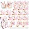 38 Pcs One Silly Goose 1st Birthday Decoration 18 Soft Goose Stuffed Animal with Birthday Party Hats Ribbon Bow 18 Boxes 1 Wood Table Decor and 1 Plastic Fences for Adopt a Animal Party Favors view 1