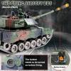 Supdex 1:18 Remote Control Tank, 2.4G Metal German Leopard II RC Tank That Shoot BBS, Army Model Toy with Smoke, Sound,Lights and Recoil, Military RC Vehicle for Adults and Kids 6+Year Old view 2