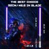 Saberforms Pixel Version Dueling Lightsaber, Motion Control Smooth Swing 27 Sound Fonts with Infinite Color Changing, Premium Metal Handle Light Saber for Adults and Kids Gift view 4