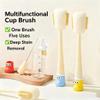 5-in-1 Multifunctional Cup Brush, Bottle Cleaning Set with Rim Brush, Gap Brush, Silicone Head, Sponge Head and Straw Brush (Blue) view 2