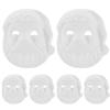 Abaodam 6pcs DIY Pulp Santa Claus Masks Blank Christmas Mask for Hand-painting Craft for Holiday Cosplay and Creative Decoration view 1