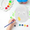 Abaodam 6pcs DIY Pulp Santa Claus Masks Blank Christmas Mask for Hand-painting Craft for Holiday Cosplay and Creative Decoration view 3
