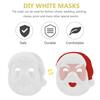 Abaodam 6pcs DIY Pulp Santa Claus Masks Blank Christmas Mask for Hand-painting Craft for Holiday Cosplay and Creative Decoration view 4