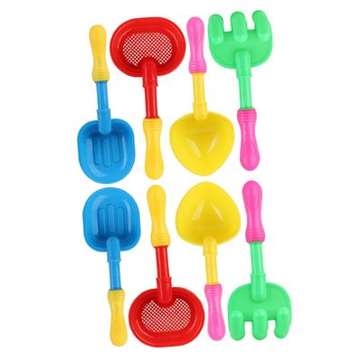 Beaupretty 8pcs Sand Dig Shovels Plastic Beach for Boys and Portable Shovels for Sandcastle Building Interactive Outdoor Digging Tools Random Color