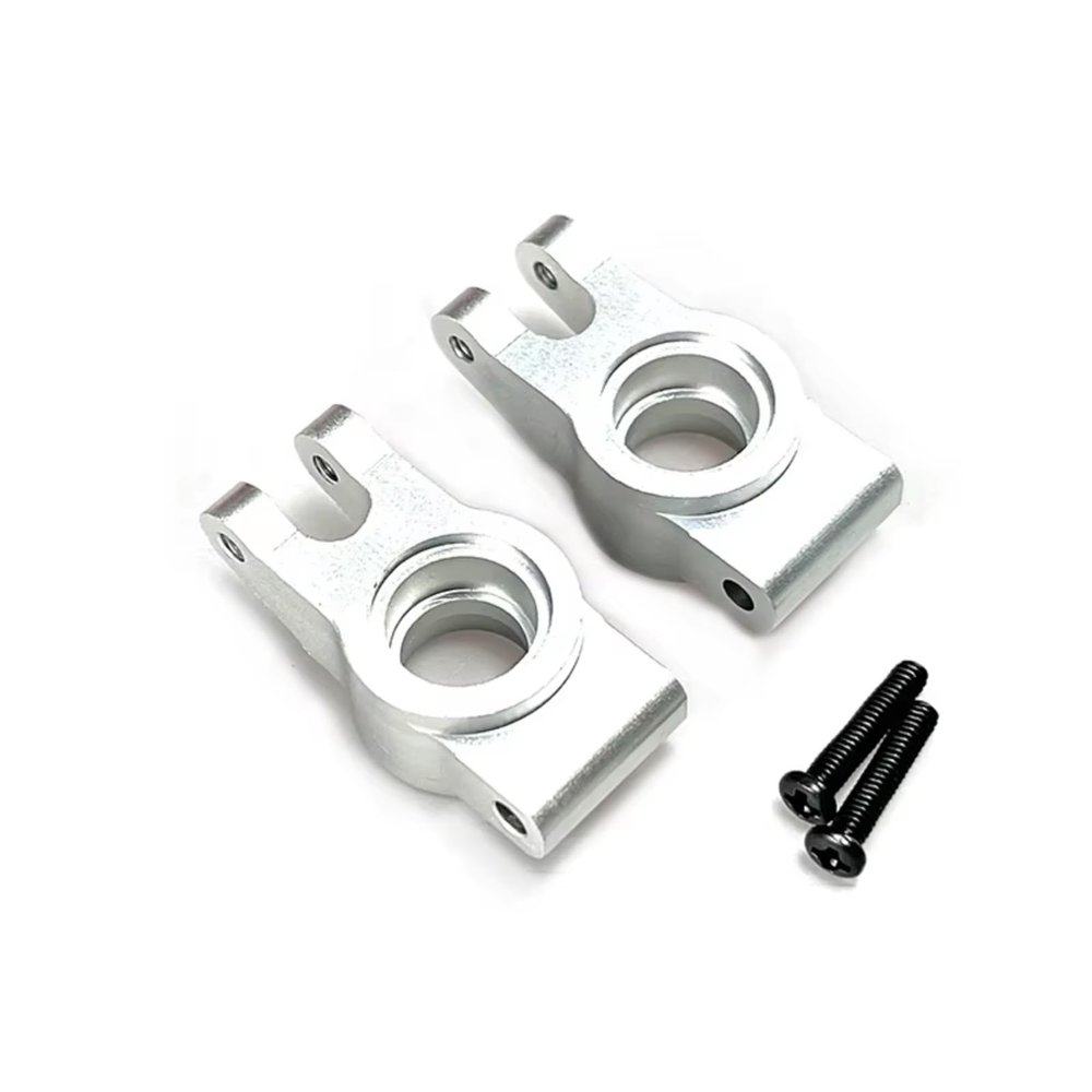 for Mjx for Hyper Go 14301 14302 1/14 Metal Rear Wheel Cup Fixed Remote Control Car Accessories Parts Upgraded Replacement and Repair RC Car DIY Parts(Silver)
