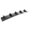 Rear Bumper Lip Diffuser 5 Fin Universal Car Rear Bumper Chassis Carbon Fiber Spoiler Shark Fin Car Modified Styling Accessories(Black) view 2
