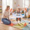 HONEY JOY Baby Bouncer Activity Center, Infant Jumper and Table w/ 360 Rotary Seat, 3 Adjustable Heights, Music, Lights, Sounds & Developmental Toys, Activity Center for Babies 6+ Months (Orange) view 2