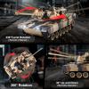 Supdex 1:18 RC Tank That Shoot BBS, 2.4G US M1A2 Remote Control Tank Model Truck Toys, Army Toy with Smoke, Lights, Sound and Recoil, Military RC Vehicle for Adults and Kids 6+ Years Old view 4