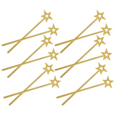 BESPORTBLE 12pcs Glitter Star Fairy Wands for Sparkling Celestial Costume Accessories for Birthday Party Halloween Christmas Wedding Cosplay Group Play