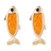 4.8 * 2cm Vintage Alloy Bohemian Earrings For Women,orange,4.8 * 2cm view 1