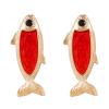 4.8 * 2cm Vintage Alloy Bohemian Earrings For Women,orange,4.8 * 2cm view 2