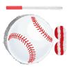 BESPORTBLE Baseball Pinata with Stick and Eye Mask Sport-themed Birthday Party Decorations for Hanging Baseball Party Supplies with Confetti for Boys Sports Birthday and Bridal Shower Games view 1