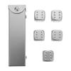 Abaodam Aluminium Alloy Small Dice Lightweight Party Game Props for Bars Family Gatherings Portable Silver Metal Dice for Drinking and Festival Fun view 1
