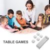 Abaodam Aluminium Alloy Small Dice Lightweight Party Game Props for Bars Family Gatherings Portable Silver Metal Dice for Drinking and Festival Fun view 2